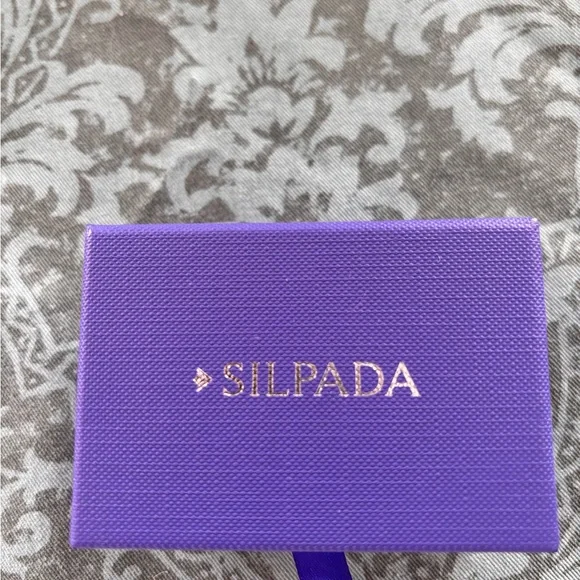 Silpada Silver Ring with Dark Green Stone - Picture 5 of 6